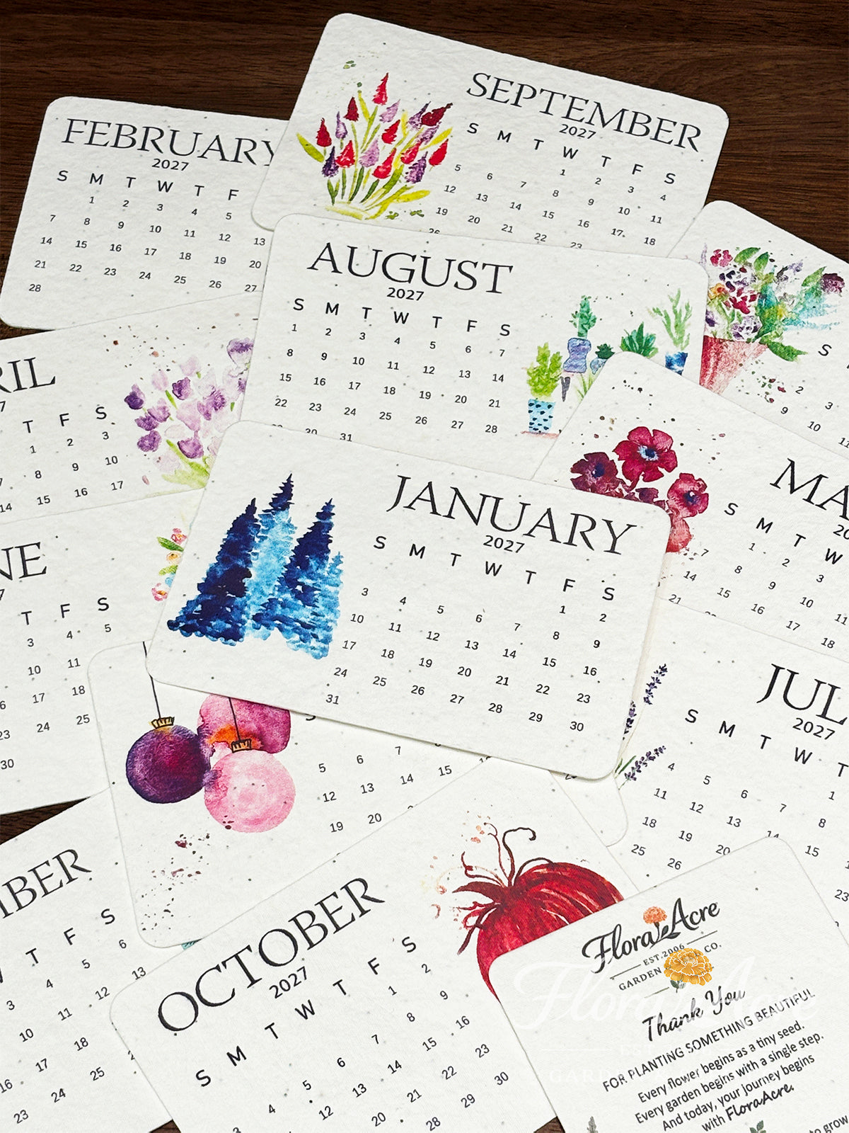 ✨Early Holiday Sale 45% OFF🌱Eco-Friendly Plantable “Timeless” Seed Calendar 2027