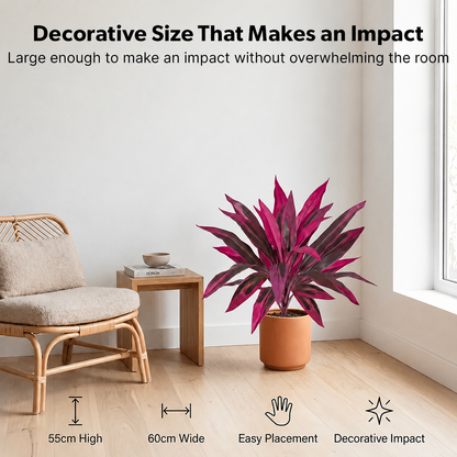 🎁 Last Day 60% OFF -🔥2Pcs Artificial Boston Fern & Dragon's Blood Tree Plants with Glow-in-the-Dark Garden Stones