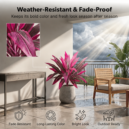 🎁 Last Day 60% OFF -🔥2Pcs Artificial Boston Fern & Dragon's Blood Tree Plants with Glow-in-the-Dark Garden Stones
