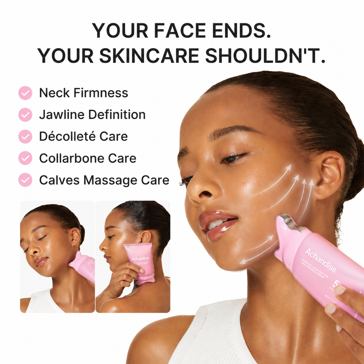 Korean PDRN Collagen Gua Sha Neck Wrinkle Cream