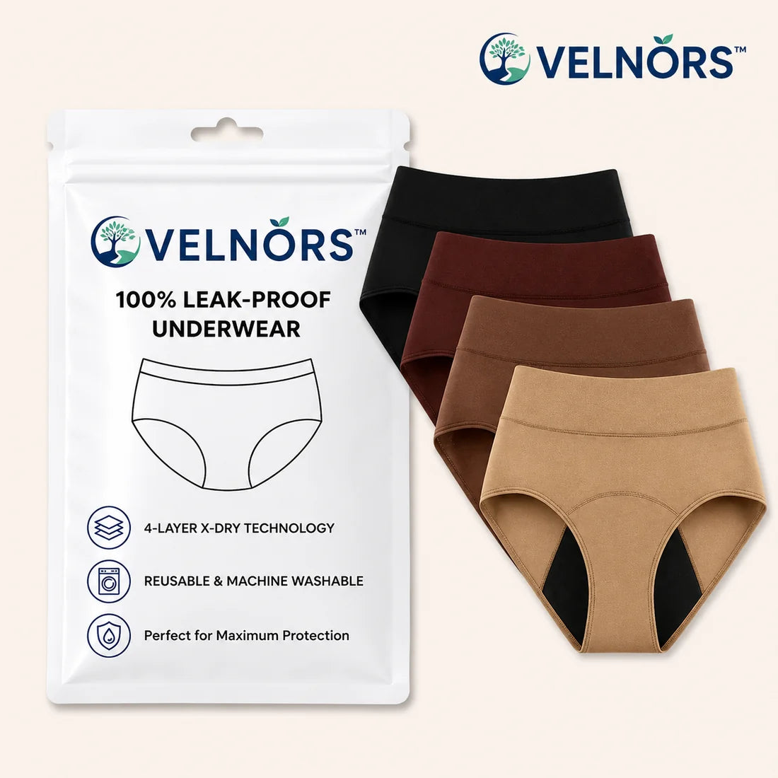 🏥Limited-Time 70% Off |VELNORS™ 100% Leak-Proof Underwear