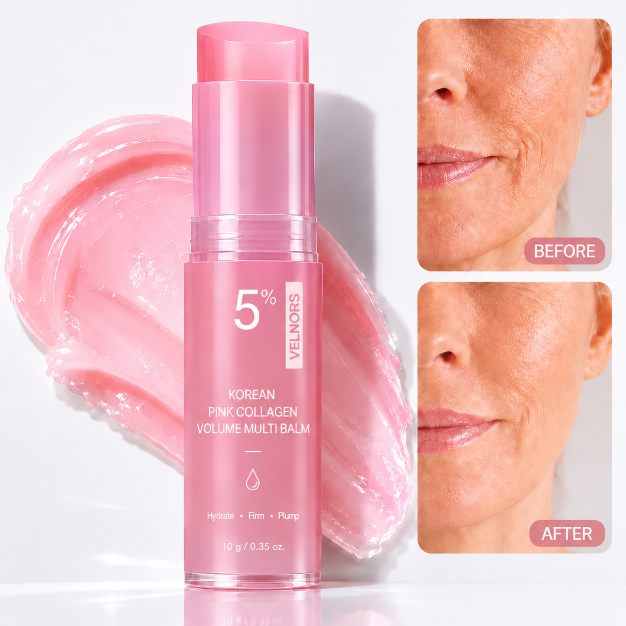 🎖️𝐎𝐟𝐟𝐢𝐜𝐢𝐚𝐥 𝐁𝐫𝐚𝐧𝐝 𝐒𝐭𝐨𝐫𝐞 🔥 LAST DAY 60% OFF VELNORS Korean Pink CollagenVolume Multi Balm