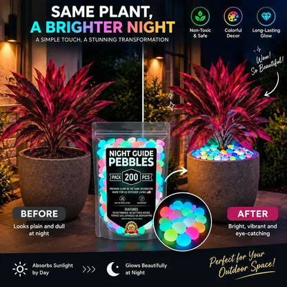 🎁 Last Day 60% OFF -🔥2Pcs Artificial Boston Fern & Dragon's Blood Tree Plants with Glow-in-the-Dark Garden Stones